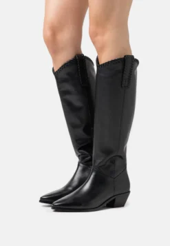 Pier One Leather - Botas Camperas - Black