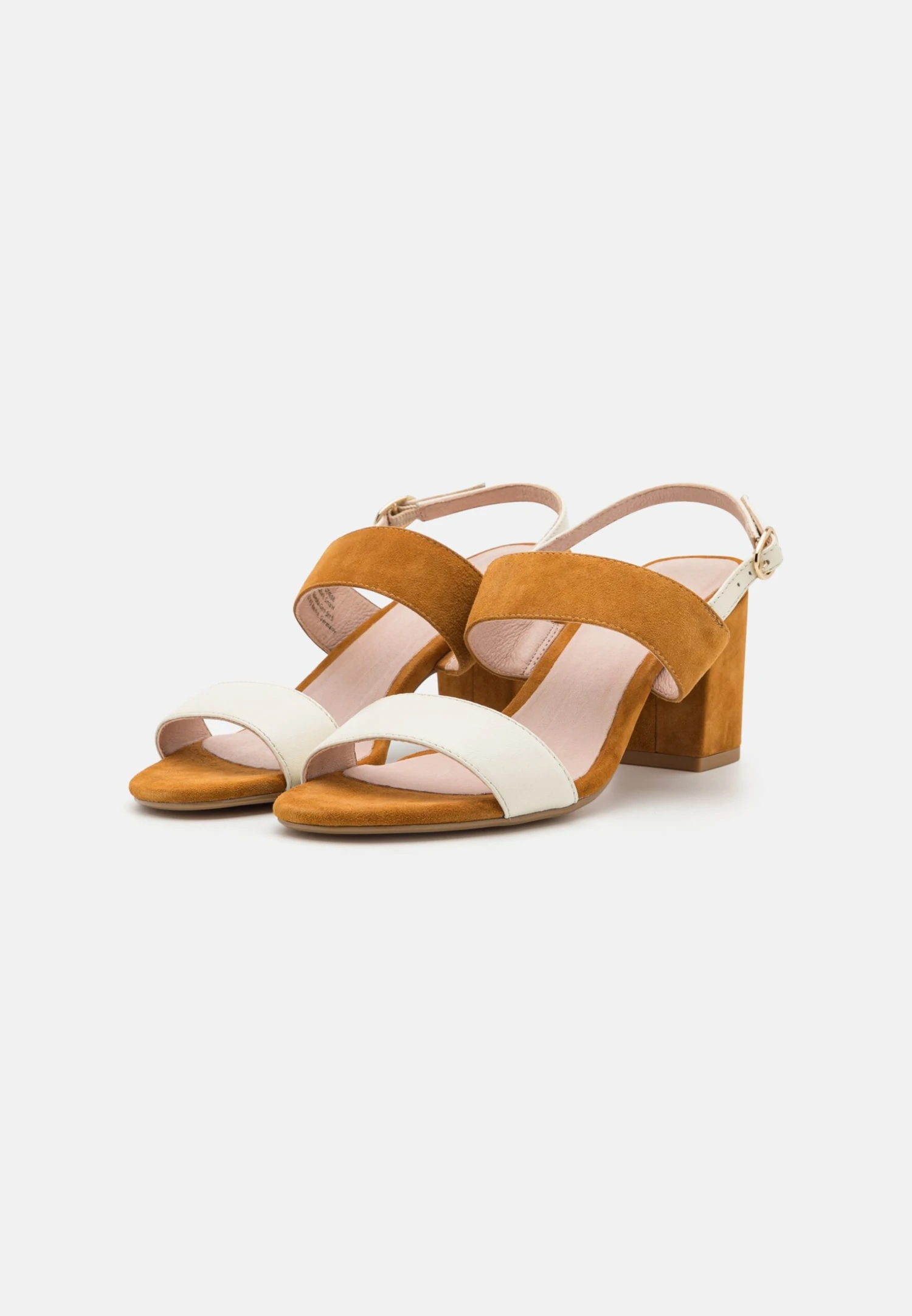 Pier One Leather- Sandalias - White/Cognac 3 Pier One Leather- Sandalias - White/Cognac - Imagen 3