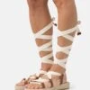 Pier One Leather - Sandalias Con Plataforma - 003 - Off-White