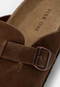 Pier One Leather Unisex - Pantuflas - Brown -Pier One 47364cdc1dcd4794860a5f6810594e6c