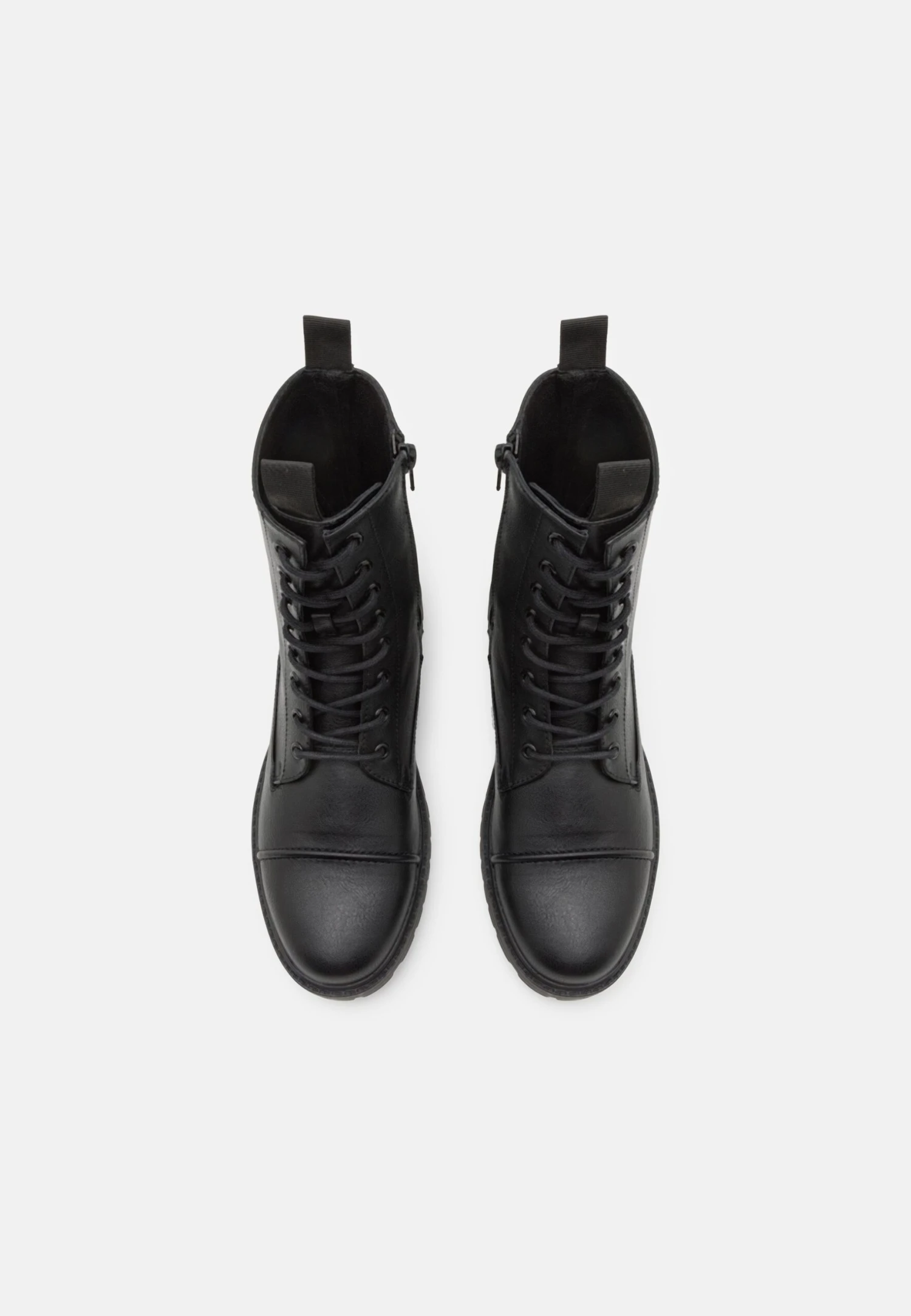 Pier One Unisex - Botines Con Cordones - Black 4 Pier One Unisex - Botines Con Cordones - Black - Imagen 4