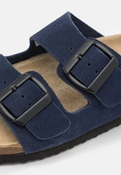 Pier One Leather Unisex - Pantuflas - Dark Blue -Pier One a5a88158e25a4eb4b3e59dc262861c25