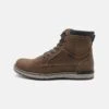 Pier One Botines Con Cordones - Brown