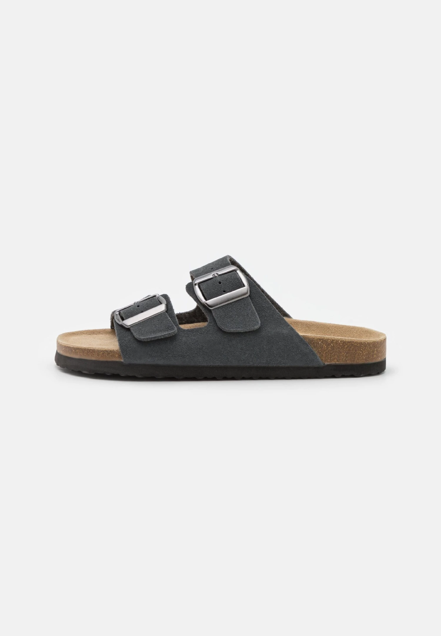 Pier One Leather Unisex - Pantuflas - Dark Grey 1 Pier One Leather Unisex - Pantuflas - Dark Grey