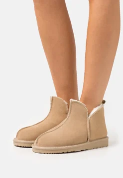 Pier One Leather- Pantuflas - Beige