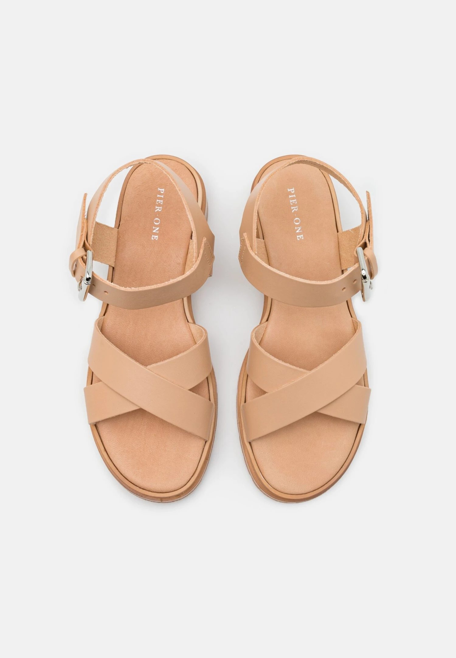 Pier One Leather - Sandalias - Beige 6 Pier One Leather - Sandalias - Beige - Imagen 6