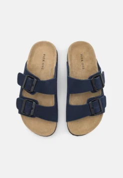Pier One Leather Unisex - Pantuflas - Dark Blue -Pier One feb43abb471d45779a9fed9dbe6c4c2c scaled